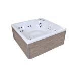 Spa acrylique rigide NetSpa Square – Jusqu'à 5 places