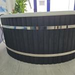 Lame PVC Anthracite pour Spa et Piscine – Dimensions 2500x150x10 mm – Résistante aux UV et à l’Humidité – Finition Moderne et Durable – Installation Emboîtable Facile